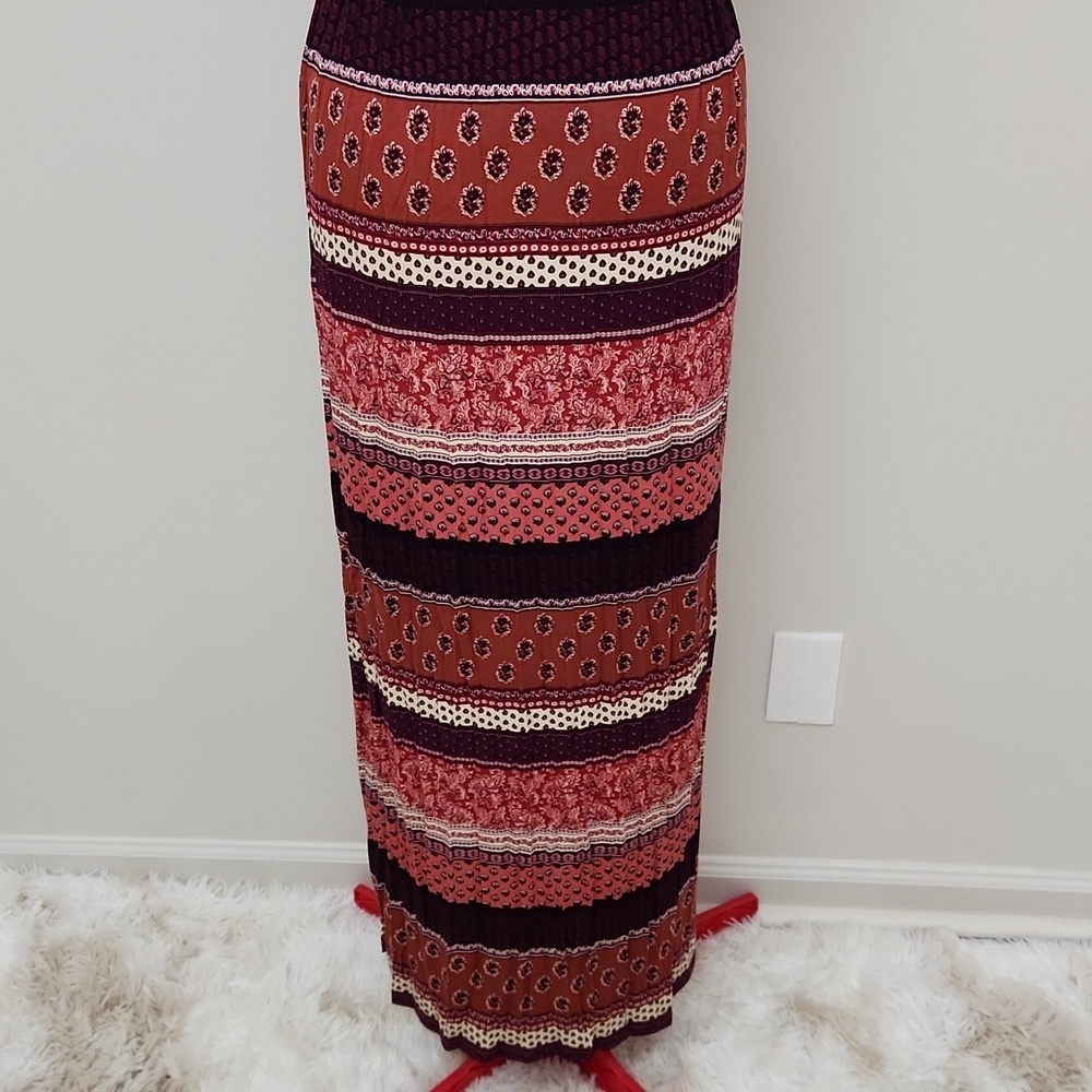 NWT American Eagle Soft & Sexy Maxi Dress Small Boho Halter Sleeveless Side Slit - Picture 8 of 14